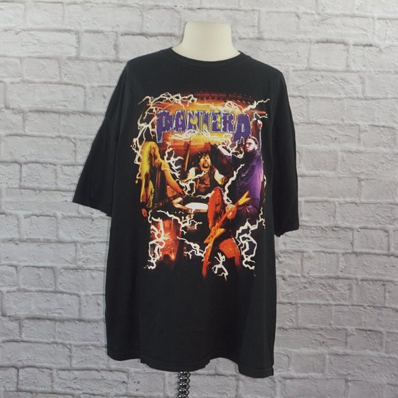 Vintage Y2k Pantera Lighting Tour Metal Band Shirt 3x - Picture 1 of 7